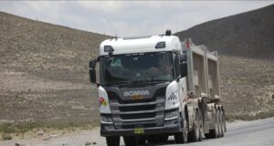 Scania Perú bate récord de unidades de transporte de concentrado en el Corredor Minero del Sur