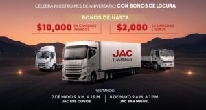 JAC Camiones anuncia el esperado ‘JAC DAYS’ con grandes descuentos y beneficios por mes de aniversario