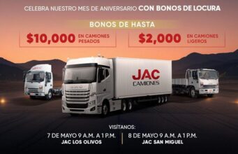 JAC Camiones anuncia el esperado ‘JAC DAYS’ con grandes descuentos y beneficios por mes de aniversario
