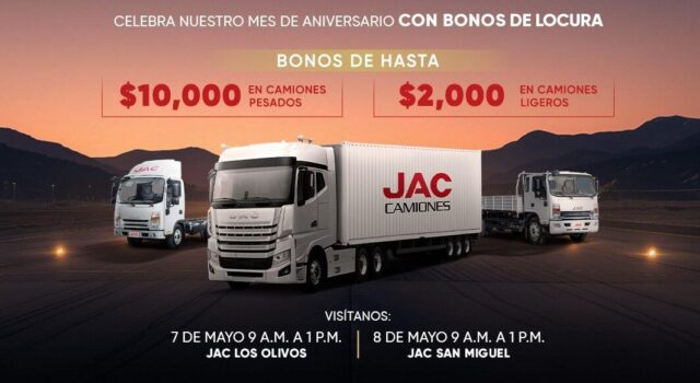 JAC Camiones anuncia el esperado ‘JAC DAYS’ con grandes descuentos y beneficios por mes de aniversario