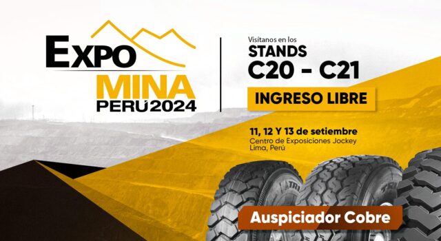 JCH Llantas participará en EXPOMINA 2024 presentando una solución integral para el SECTOR MINERO
