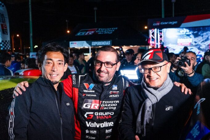 Toyota Gazoo Racing encendió motores en la partida simbólica del Rally Caminos del Inca 2024