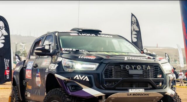 Lucho Mendoza Jr. en la 1era. etapa del Rally ‘Caminos del Inca 2024’