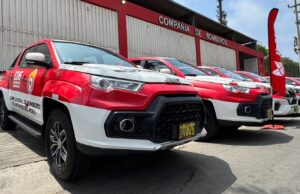 JMC pone a disposición importante flota de pick-ups al Cuerpo General de Bomberos Voluntarios del Perú