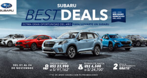 SUBARU anuncia la campaña «SUBARU BEST DEALS» con los mejores precios y beneficios por Fin de Año