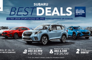 SUBARU anuncia la campaña «SUBARU BEST DEALS» con los mejores precios y beneficios por Fin de Año