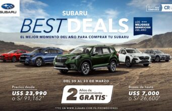 Subaru Best Deals: Ofrece precios desde US$ 23,990