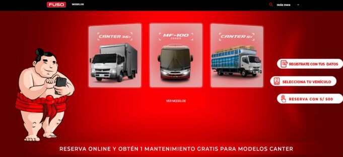FUSO refuerza su ruta de digitalización y lanza la primera tienda virtual de camiones en el Perú