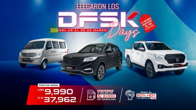 DFSK lanza los ‘DFSK Days’ con exclusivas ofertas y beneficios hasta el 23 de marzo