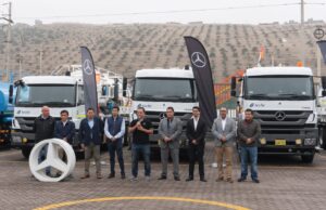 Divemotor entrega 6 camiones Mercedes-Benz Axor a Séché Group para operaciones en minería