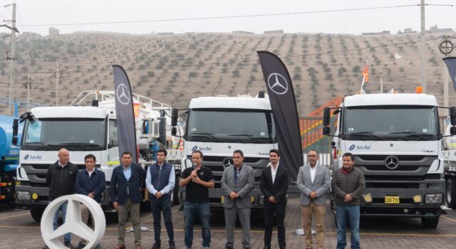 Divemotor entrega 6 camiones Mercedes-Benz Axor a Séché Group para operaciones en minería