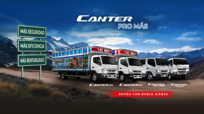 FUSO lanza su campaña “Canter Pro Más” e incorpora doble airbag en toda su línea de camiones Canter