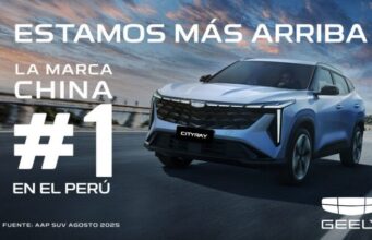 Geely se convierte en la marca china número uno en ventas en el Perú