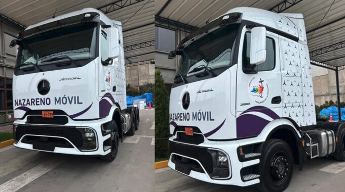 El Nazareno Móvil es un Actros de Mercedes-Benz