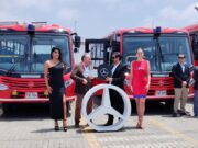 Divemotor entrega 9 buses LO 916 a Transportes Línea para fortalecer sus operaciones mineras en La Libertad