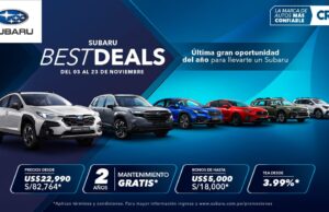 “SUBARU BEST DEALS”: LA ÚLTIMA GRAN OPORTUNIDAD DEL AÑO PARA COMPRAR TU VEHÍCULO CON LOS MEJORES BENEFICIOS