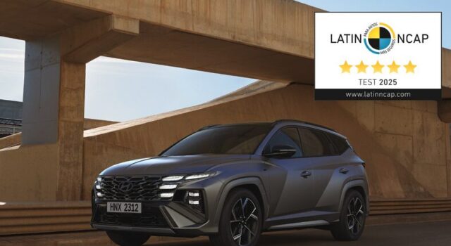 Hyundai Tucson 2025 obtiene cinco estrellas en la clasificación de seguridad de Latin NCAP