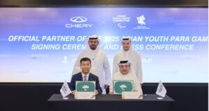 Chery refuerza su liderazgo global al convertirse en socio de movilidad exclusivo de los Juegos Paralímpicos Juveniles Asiáticos 2025