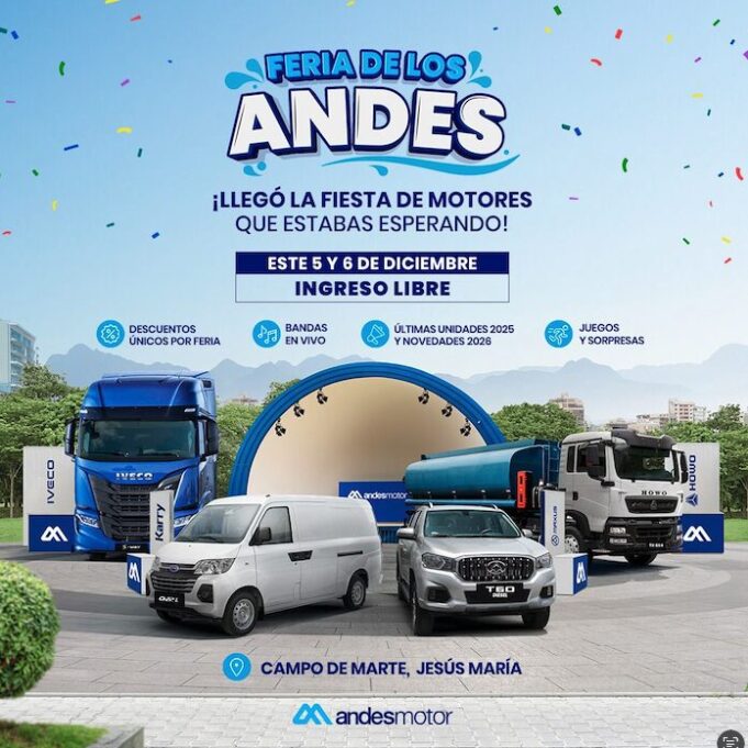Pick-ups, camiones y nuevas tecnologías: Andes Motor presente en la Feria de los Andes