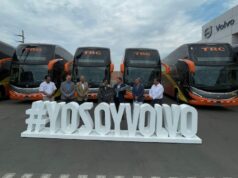 6 buses Volvo B450R Euro 5 a la empresa TRC Express