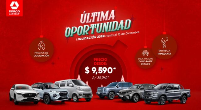 Haz realidad el sueño de tu nuevo auto esta Navidad con Derco Center