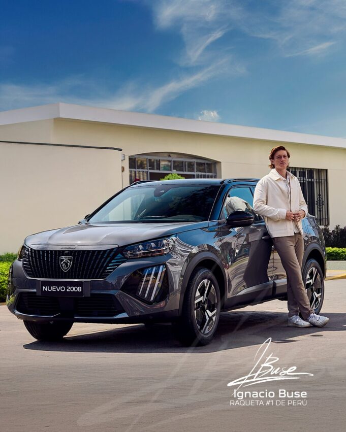 Ignacio Buse el tenista peruano mejor posicionado del momento nuevo embajador de Peugeot