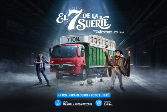Divemotor presenta el New Accelo con “El 7 de la suerte”, una campaña que conecta con el camionero peruano