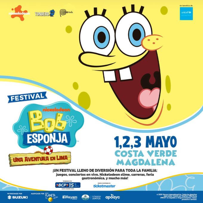 Suzuki Perú patrocinador oficial del “Festival de Bob Esponja: Una Aventura en Lima”