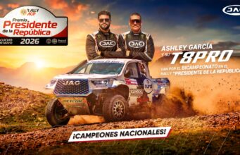JAC y Ashley García en el Rally Premio Presidente de la República,