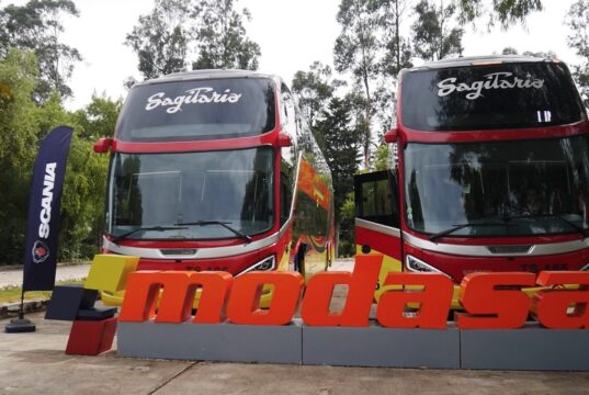 Modasa fortalece la operación de Transportes Sagitario con la entrega de 2 buses Zeus 5