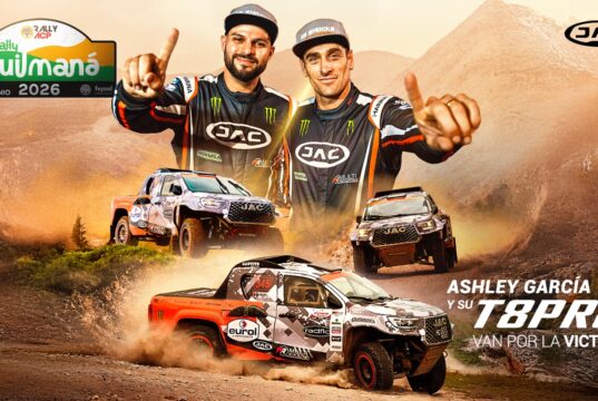 JAC Perú y Ashley García buscan seguir sumando puntos en el Rally Quilmaná 2026 con su JAC T8 Pro.