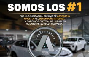 Autofondo es reconocido como el concesionario n.° 1 chevrolet en categoría a por general motors sudamérica