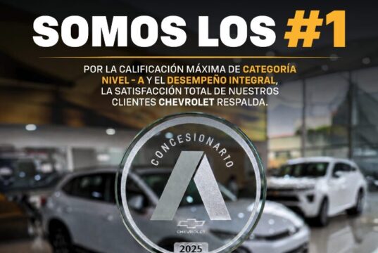 Autofondo es reconocido como el concesionario n.° 1 chevrolet en categoría a por general motors sudamérica