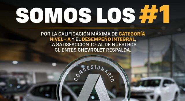 Autofondo es reconocido como el concesionario n.° 1 chevrolet en categoría a por general motors sudamérica