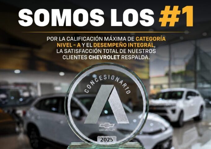 Autofondo es reconocido como el concesionario n.° 1 chevrolet en categoría a por general motors sudamérica