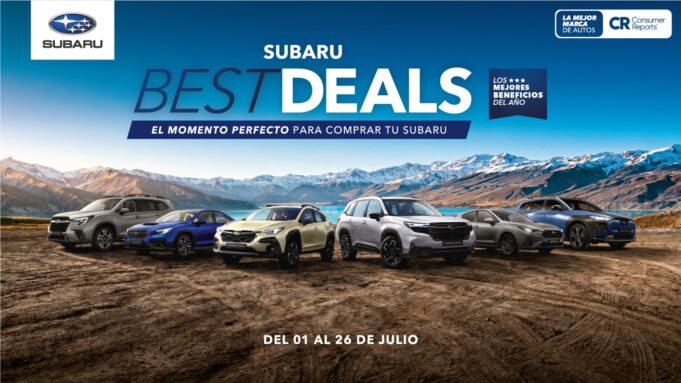Subaru Best Deals”: El momento perfecto para comprar tu próximo vehículo con los mejores beneficios