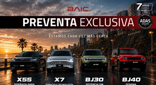 BAIC inicia su fase de preventa en el Perú abriendo las puertas a una nueva generación de SUVs y vehículos todoterreno