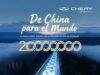Chery supera los 20 millones de vehículos vendidos a nivel mundial