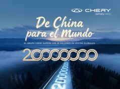 Chery supera los 20 millones de vehículos vendidos a nivel mundial