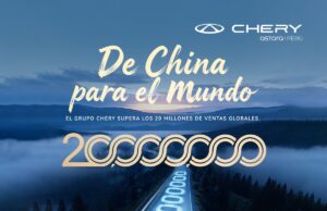 Chery supera los 20 millones de vehículos vendidos a nivel mundial