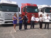 VIDEO: IPESA entrega 7 camiones FAW J7 a GNL a Santiago Rodríguez Banda