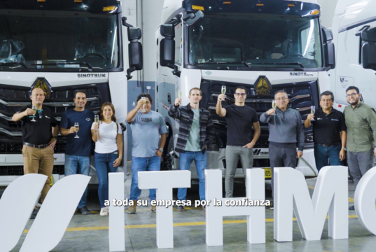 Withmory fortalece su relación con All Trucks con la entrega de cuatro nuevas unidades Sinotruk MAX E a GNV