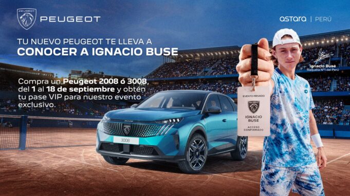 Peugeot lanza experiencia exclusiva para que sus clientes conozcan a Ignacio Buse