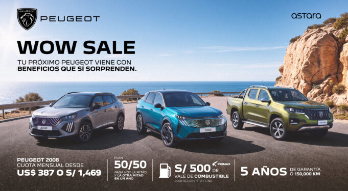 Peugeot presenta su “CAMPAÑA WOW” con beneficios exclusivos durante octubre